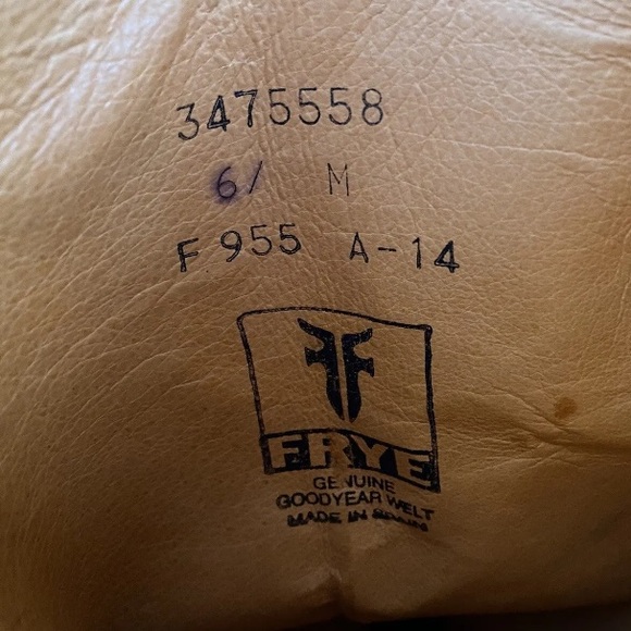 FRYE Dorado Tall Cognac Brown Leather Harness Buckle Riding Knee Boots Shoes 6 - Picture 15 of 16